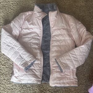 Girls North Face reversible coat